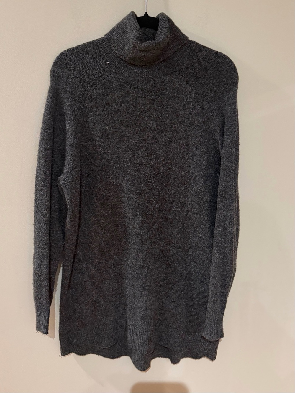 H&M Charcoal Gray Turtleneck Oversized Sweater